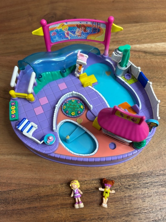 polly pocket Other - Vintage Bluebird 1997 Magical Swimabout Polly Pocket Complete Set
